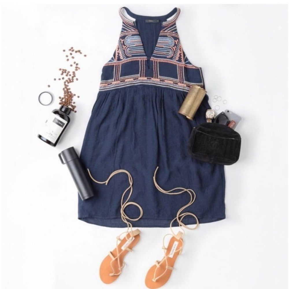 THML Sleeveless Navy Mini Dress Size XS